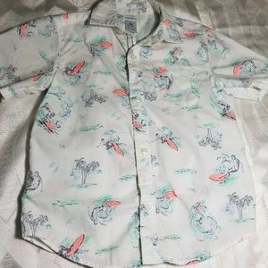 Carter's Bottom Down Short Sleeve Shirt.